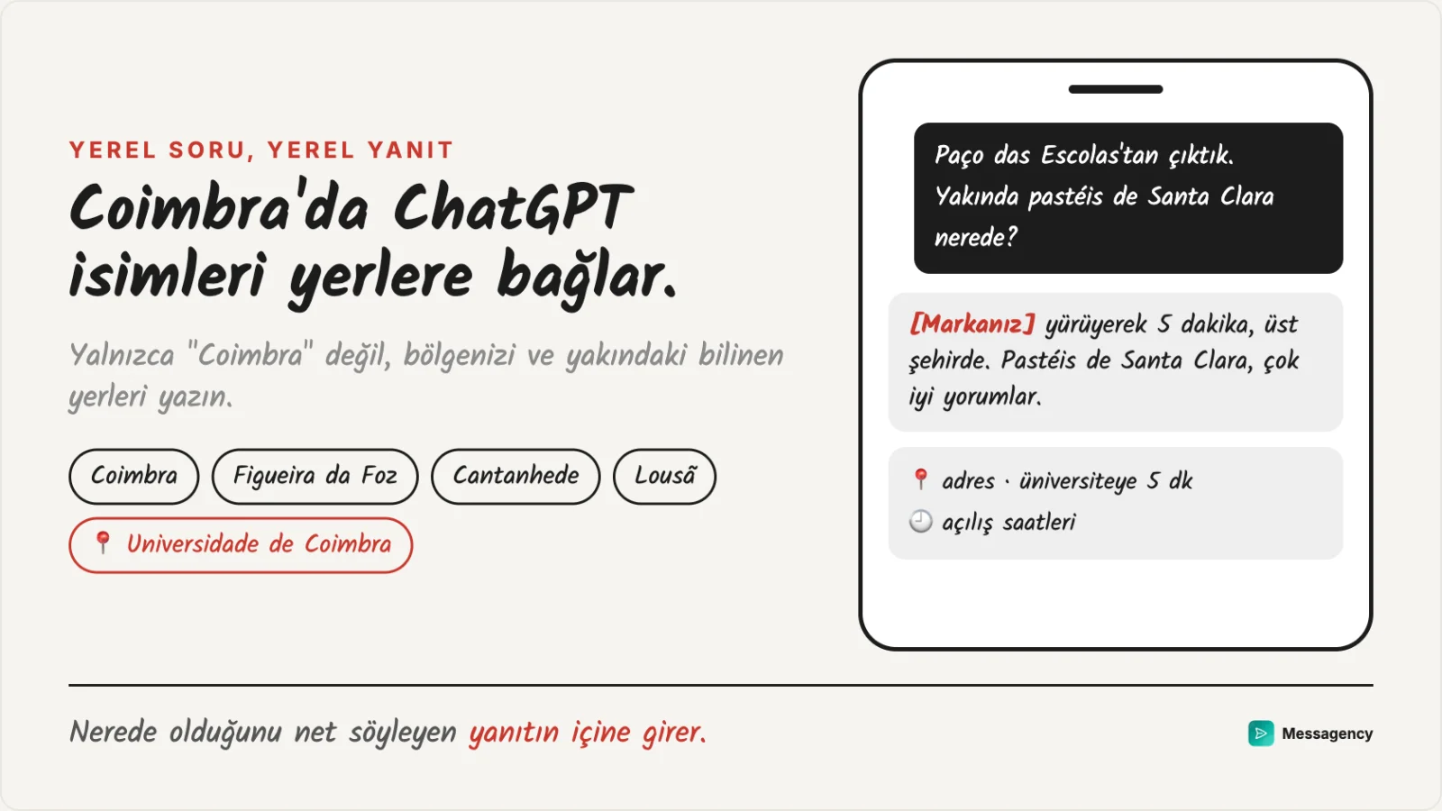 Paço das Escolas çıkışında ChatGPT'ye sorulan bir soru: yanıt, nerede olduğunu söyleyenleri getiriyor